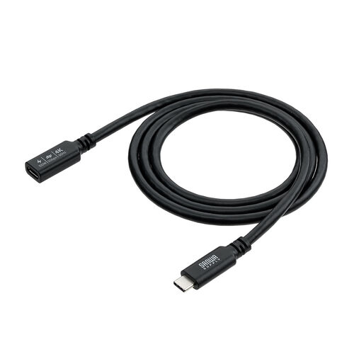 USB Type-C 延長ケーブル（PD100W・映像出力・4K60Hz・Altモード・USB5Gbps・高速通信・3重シールド構造・1m）