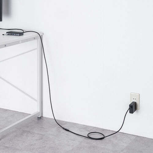 USB Type-C 延長ケーブル（PD100W・映像出力・4K60Hz・Altモード・USB5Gbps・高速通信・3重シールド構造・1m）