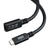 USB Type-C 延長ケーブル（PD100W・映像出力・4K60Hz・Altモード・USB5Gbps・高速通信・3重シールド構造・1m）
