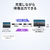 USB Type-C 延長ケーブル（PD100W・映像出力・4K60Hz・Altモード・USB5Gbps・高速通信・3重シールド構造・1m）