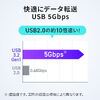 USB Type-C 延長ケーブル（PD100W・映像出力・4K60Hz・Altモード・USB5Gbps・高速通信・3重シールド構造・1m）