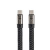 USBケーブル（USB Type-C・ストラップ・急速充電・PD240W対応・リストストラップ・PUレザー・手首に通せる・ハンドストラップ・約32cm・スマホ・PC充電・ブラック）