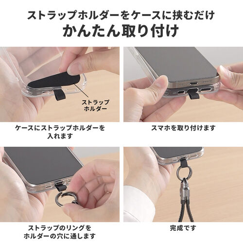 USBケーブル(USB Type-C・ストラップ・急速充電・PD240W対応・リストストラップ・PUレザー・手首に通せる・ハンドストラップ・約32cm・スマホ PC充電・ブラウン)