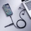 USBケーブル（USB-C・USB-A・データブロッカー・データ通信遮断・データ抜き取り対策・PD60W・USB2.0・シリコンケーブル・1m・ブラック）