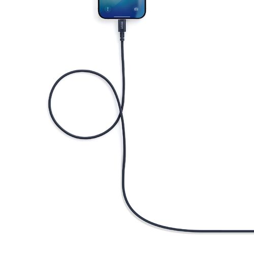 USBケーブル（USB-C・USB-A・データブロッカー・データ通信遮断・データ抜き取り対策・PD60W・USB2.0・シリコンケーブル・1m・ブラック）