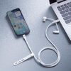 USBケーブル（USB-C・USB-A・データブロッカー・データ通信遮断・データ抜き取り対策・PD60W・USB2.0・シリコンケーブル・1m・ ホワイト）