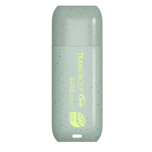 USBメモリ（64GB・エコ・再生プラスチック・USB 3.2・Gen1・キャップ式・RoHS・環境保護認証・SDGs・C175・ECO・Team製）