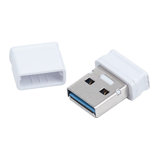 USBメモリ（超小型・キャップ式・16GB・USB3.2 Gen1・ホワイト）