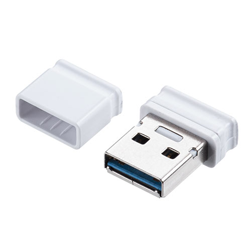 USBメモリ（超小型・キャップ式・16GB・USB3.2 Gen1・ホワイト）