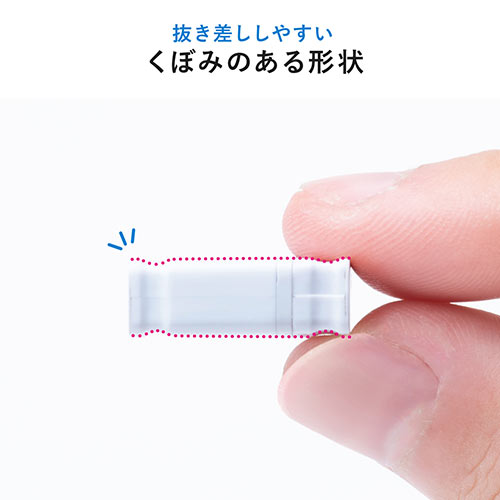 USBメモリ（超小型・キャップ式・8GB・USB3.2 Gen1・ホワイト）