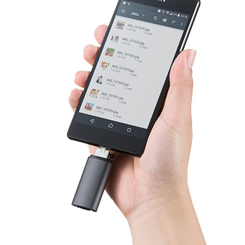 microUSBケーブル付きUSBメモリ（USB・micro・32GB・充電ケーブル