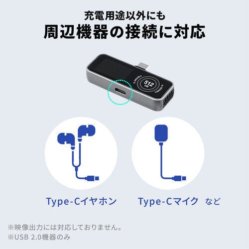 外付けSSD（1TB・冷却ファン内蔵・液晶画面付き・タイプC・USB3.2Gen2・コンパクト・ポータブル・PD充電対応・バックアップ・超小型・読込990MB/s・書込960MB/s）
