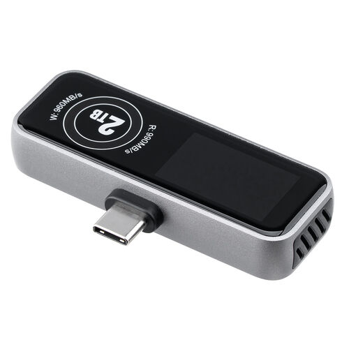 2TB USB-C 外付けSSD 外付けSSD（・2TB・冷却ファン内蔵・液晶画面付き・タイプC・USB3