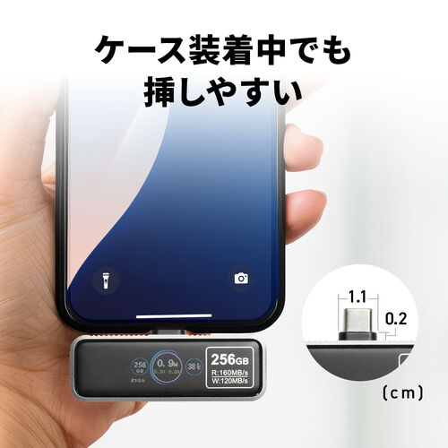 USBメモリ（128GB・iPhone・スマホ対応・Type-C・マグネット式