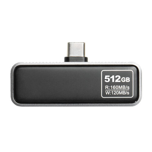 USBメモリ（512GB・iPhone・スマホ対応・Type-C・マグネット式・MagSafe・バックアップ・PC・PS5・MAC・IPAD・シルバー）IPCLED512G |