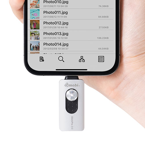 iPhone iPad Lightning Type-C USBメモリ 128GB バックアップ データ転送 画像 動画 MFi認証 Word Excel ガンメタリック