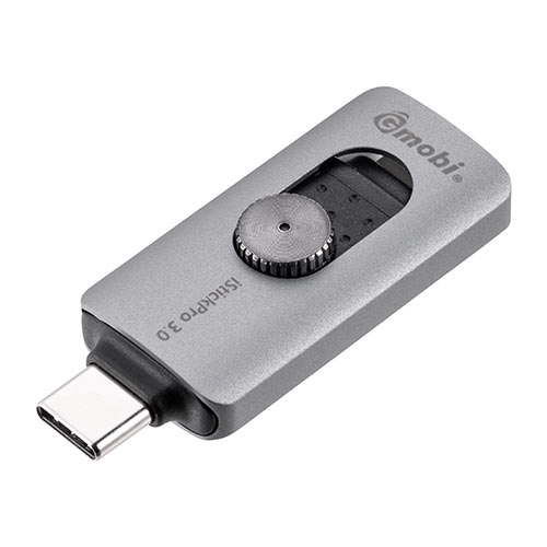 iPhone iPad Lightning Type-C USBメモリ 128GB バックアップ データ転送 画像 動画 MFi認証 Word Excel ガンメタリック