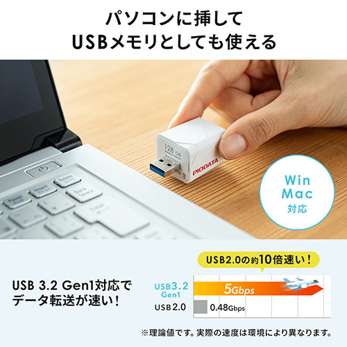 iPhone iPad バックアップ USBメモリ 256GB MFi認証  USB3.2 Gen1(USB3.1/3.0)