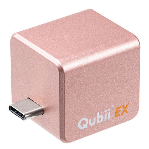 Qubii （EX・タイプC・1TB・メモリ内蔵・PD60W・高速充電 ・iOS・Android・自動バックアップ・パソコン不要・iPad・iPhone15・ローズゴールド） IPLBC1TP