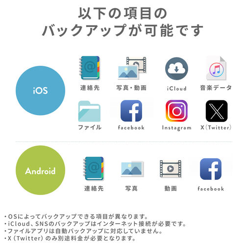 Qubii （EX・タイプC・256GB・メモリ内蔵 ・PD60W・高速充電 ・Android・自動バックアップ・パソコン不要・iPad・iPhone15・ホワイト）IPLBC256GW