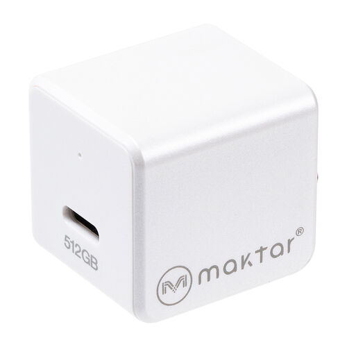 Qubii （EX・タイプC・512GB・メモリ内蔵 ・PD60W・高速充電 ・Android・自動バックアップ・パソコン不要・iPad・iPhone15・ホワイト）IPLBC512GW