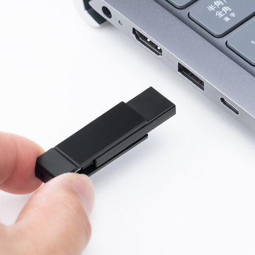 USBメモリ（Type-C ＆ USB-A・128GB・MFi認証・iPhone/iPad/Android 対応・パソコン・写真・動画・バックアップ・スイング式・iXflash）