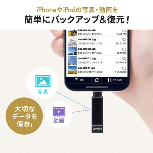 USBメモリ（Type-C ＆ USB-A・256GB・MFi認証・iPhone/iPad/Android 対応・パソコン・写真・動画・バックアップ・スイング式・iXflash）