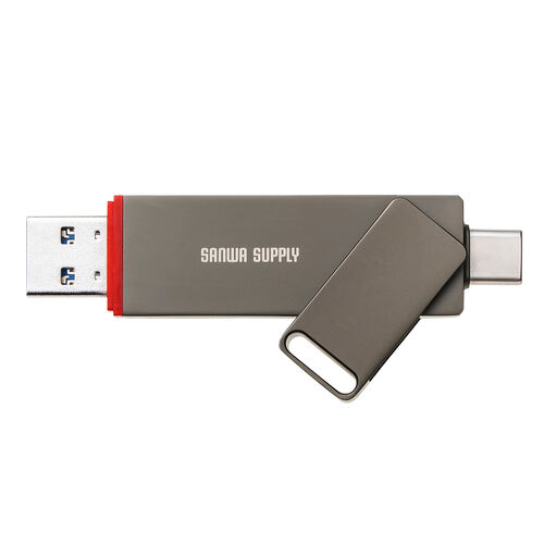 外付けSSD（512GB・容量・PS5・テレビ録画・USB・Type-C・コンパクト・ポータブル・超小型・アルミ筐体・USB-C・ガンメタリック）USSC512GB