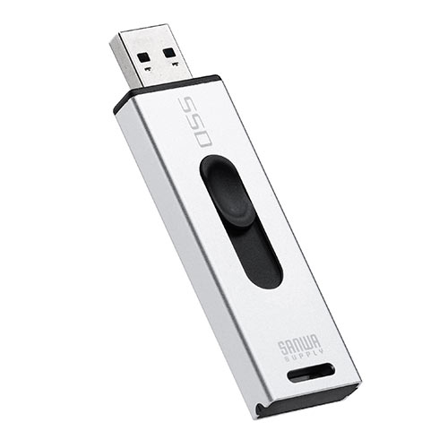 外付けSSD(2TB・容量・PC・ゲーム・シルバー・おすすめ）USSD256GS サンワサプライ