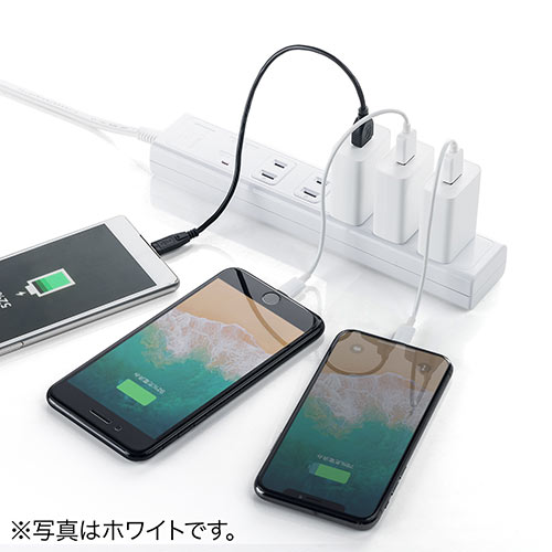 USB充電器（1ポート・2A・コンパクト・PSE取得・iPhone/Xperia充電対応・ブラック）