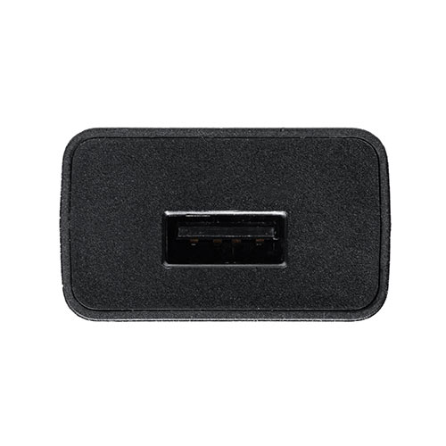 USB充電器（1ポート・1A・コンパクト・PSE取得・USB-ACアダプタ・iPhone充電対応・ブラック）