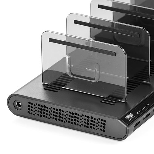 USB充電ステーション（充電スタンド・収納充電・最大15A/75W・10ポート搭載・10台同時充電・スマホ・タブレット対応）