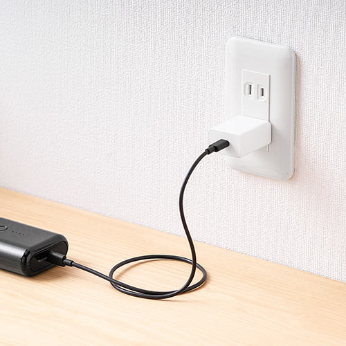 USB充電器 Type-C 1ポート（3A・コンパクト・PSE適合品・Android