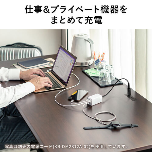 Type-C PD 充電器（4ポート・65W・急速充電器・GaN窒素ガリウム採用・PSE認証・USB-C/USB-A機器対応・iPhone・Android・iPad・MacBook）
