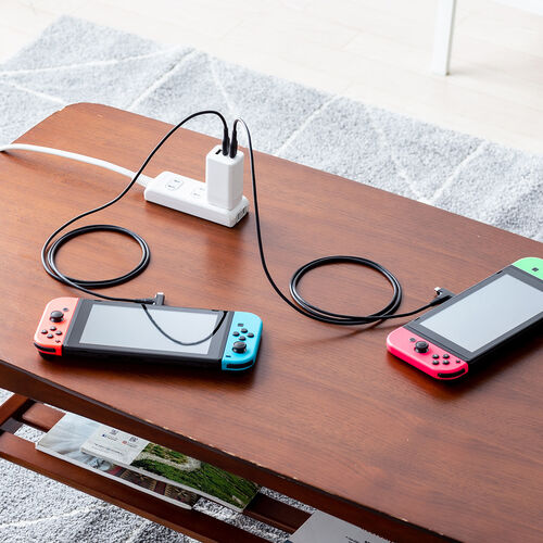 USB充電器（PD65W・USB A ＆ Type-C・3ポート搭載・急速充電・GaN窒化ガリウム・折りたたみ式プラグ）