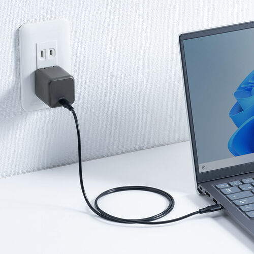 USB充電器（PD 充電器・最大65W・1ポート・Type-C×1・GaN採用・折りたたみ式プラグ・超小型・キューブ・急速充電・ノートパソコン・スマホ・タブレット・PSE適合商品）