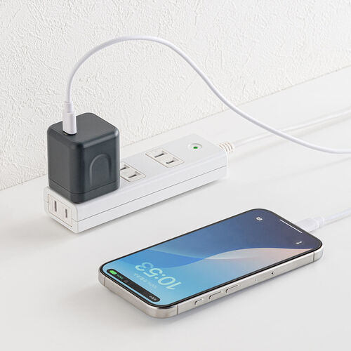 USB充電器（PD 充電器・最大65W・1ポート・Type-C×1・GaN採用・折りたたみ式プラグ・超小型・キューブ・急速充電・ノートパソコン・スマホ・タブレット・PSE適合商品）