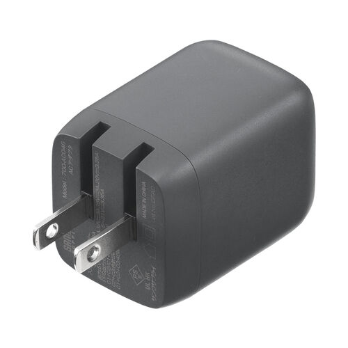 USB充電器（PD 充電器・1ポート最大67W・合計65W・3ポート・Type-C×3・GaN採用・超小型・折りたたみ式プラグ・急速充電・スマホ・タブレット・PSE適合商品）