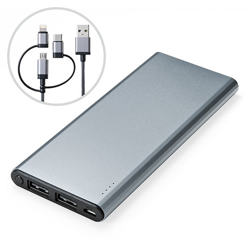 モバイルバッテリー（iPhone・Android対応・薄型・5000mAh・Lightning/microUSB/Type C対応・PSE適合品）