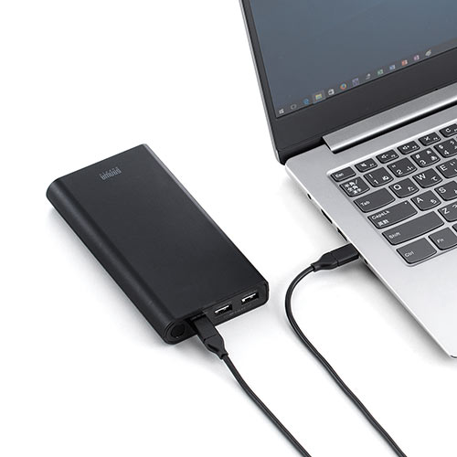 モバイルバッテリー(大容量・PD30W対応・PSE適合・Type Cケーブル付・20100mAh）