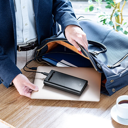 モバイルバッテリー(ノートパソコン用・大容量19080mAh・DC出力対応・PD60W対応・DCプラグ付き・日本メーカー製リチウムイオン電池・PSE適合・飛行機・持ち込み・機内)