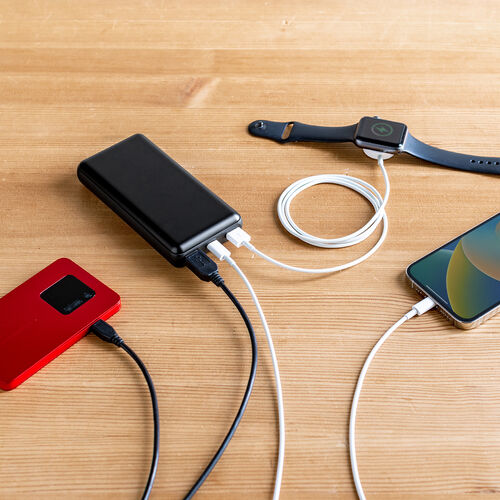 モバイルバッテリー（20000mAh・軽量・小型・持ち運び・大容量・PD20W・PSE認証済み・薄型・アルミ・飛行機・持ち込み・機内）BTL051BK