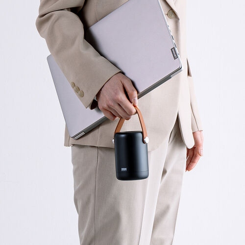 モバイルバッテリー（ハンドル付き・軽量・小型・持ち運び・大容量 25000mAh・PD100W・高速充電・3台同時充電・低電流モード・ノートPC・PSE認証済み・モバ充・ブラック）