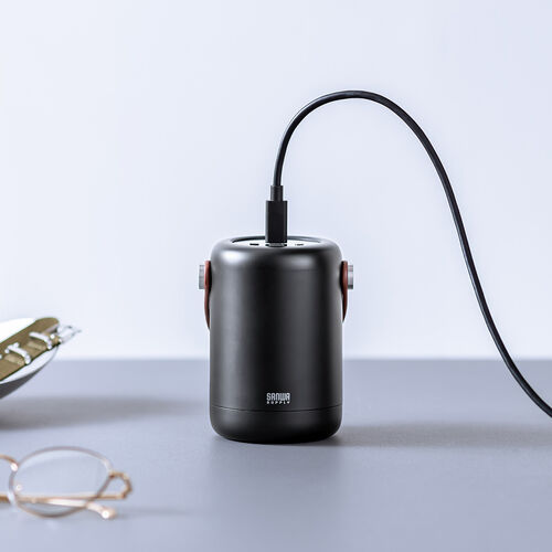 モバイルバッテリー（ハンドル付き・軽量・小型・持ち運び・大容量 25000mAh・PD100W・高速充電・3台同時充電・低電流モード・ノートPC・PSE認証済み・モバ充・ブラック）