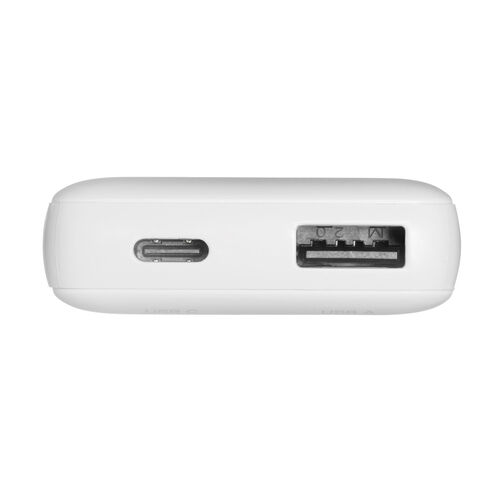 モバイルバッテリー（4000mAh・小型・軽量・Type-C×1・USB A×1・スマホ・タブレット・機内持ち込み対応・PSE認証済み・モバ充・ホワイト）