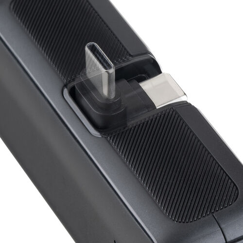 モバイルバッテリー（直挿し・5000mAh・PD20W・小型・コンパクト・USB-C一体型・ケーブル不要・高速充電・PSE認証済み・飛行機持ち込み可能・スマホ・モバ充・ブラック）