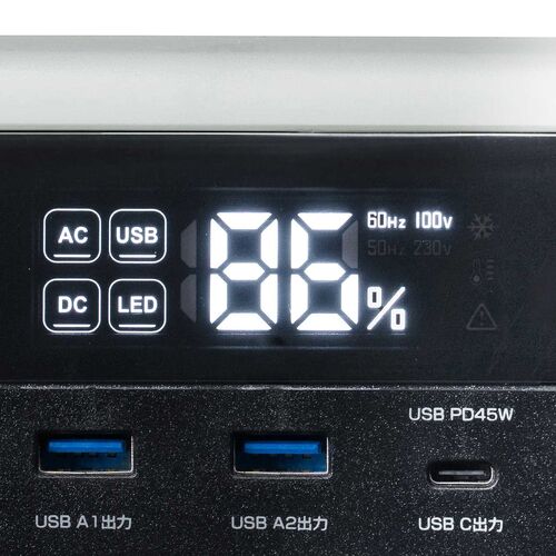 ポータブル電源（192Wh・AC出力・300W・持ち運び・軽量 USB PD45W 60000mAh LEDライト付き 停電 災害 車中泊 ノートパソコン 小型家電