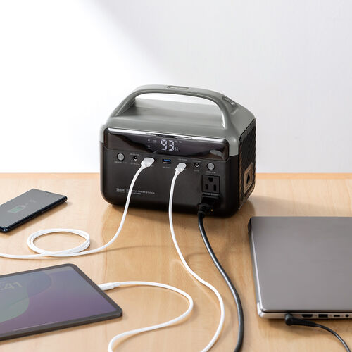 ポータブル電源（192Wh・AC出力・300W・持ち運び・軽量 USB PD45W 60000mAh LEDライト付き 停電 災害 車中泊 ノートパソコン 小型家電