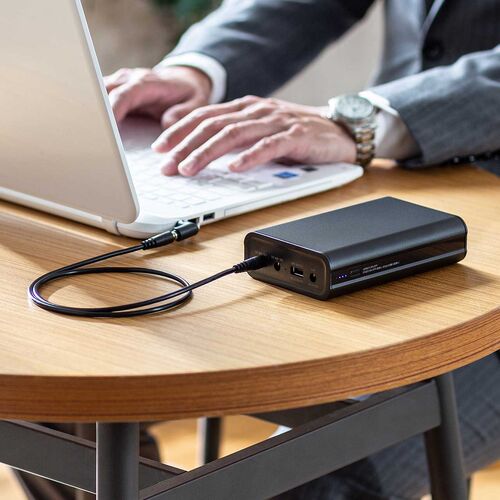 モバイルバッテリー（DC12V/19V出力対応・20000mAh・72Wh・大容量・ノートパソコン・USB充電・飛行機持ち込み可・出張・PSE適合品）