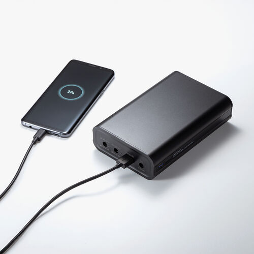 モバイルバッテリー（DC12V/19V出力対応・20000mAh・72Wh・大容量・ノートパソコン・USB充電・飛行機持ち込み可・出張・PSE適合品）